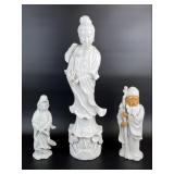 Asian Style Glazed Porcelain Figurines