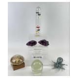 Selection of Glass & Geode Decor