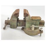 Vintage Columbian Cast Iron Table Mount Vise