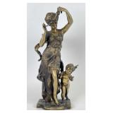 Brass Statue - Figure of a Maiden