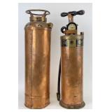 Copper Hand Pump Fire Extinguishers -  Pyrene &