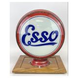 Vintage Esso Script Gas Pump Globe