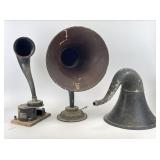Vintage Goose Neck Horn Speakers