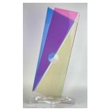 Signed Acrylic Decorative Sculpture -