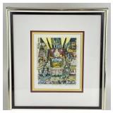 Framed Signed & Numbered 3D Pop Art Serigraph -
