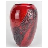 Art Deco Acid Etched Glass Vase - Legras
