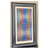 Framed Silkscreen Print w/ COA - Numbered & Signed