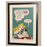 Framed Signed Color Silk Screen -