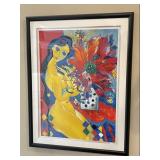 4.5 FT Framed Signed & Numbered Serigraph w/ COA -
