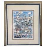 Framed Signed & Numbered 3D Pop Art w/ COA -
