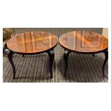 French Art Deco Style Mahogany Side Tables