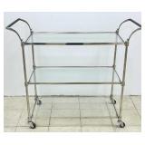 3 Tier Rolling Bar Cart