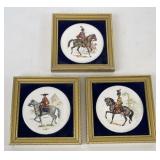 Vintage Ceramic Art Products Framed Plaques