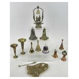 Collection of Brass & Copper Bells & More