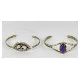 Sterling Southwestern Style Cuff Bracelets