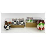MacKenzie - Childs NIB Christmas Ornaments