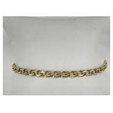 10 K Yellow Gold Double Curb Link Bracelet
