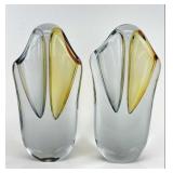 Mouth Blown Global Views Art Glass Vases