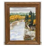 Framed & Signed Acrylic on Canvas - Ken Frederick