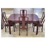 Vintage Ming Style Mahogany Finish Dining Set
