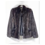 Black Glama Dark Ranch Mink Jacket