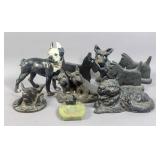 Group of iron animal articles; Group of iron animal articles;