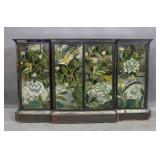 Asian style eglomise credenza Asian style eglomise credenza