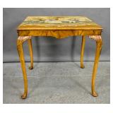 Queen Anne style walnut game table