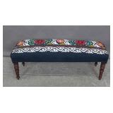 Mahogany & embroidery bench Mahogany & embroidery bench