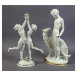 2 Hutschenreuther porcelain figural groups