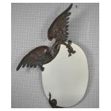 Art Deco style carved dragon-form mirror