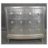 Silver-leaf 3-drawer dresser Silver-leaf 3-drawer dresser