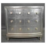 Silver-leaf 3-drawer dresser