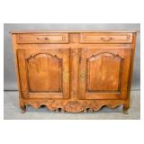 French Provincial walnut buffet