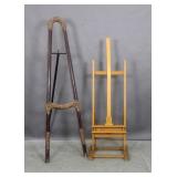 Art Deco style parcel gilt easel;