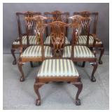 Set of 6 Georgian style mahogany dining chairs