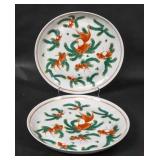 Pair of Asian porcelain chargers Pair of Asian porcelain chargers
