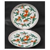 Pair of Asian porcelain chargers