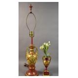 Vienna porcelain urn-form vase; Vienna porcelain urn-form vase;