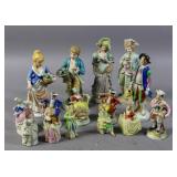 Group of porcelain figurines from Occupied Japan Group of porcelain figurines from Occupied Japan