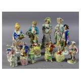 Group of porcelain figurines from Occupied Japan