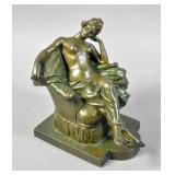 Bronze reclining female