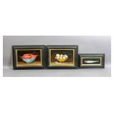 Pair of still lifes of objects in bowls; Pair of still lifes of objects in bowls;
