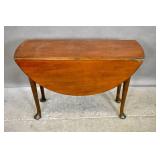 Mahogany drop-leaf table