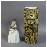Royal Copenhagen porcelain Pajance vase; Royal Copenhagen porcelain Pajance vase;