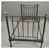 Painted brass twin size bed