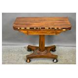 Regency rosewood card table