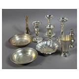 Group of 10 sterling silver table articles Group of 10 sterling silver table articles