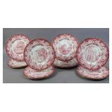 Set of 12 Wedgwood bone china Harvard plates