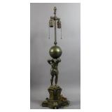 Bronze lamp of Atlas Bronze lamp of Atlas
